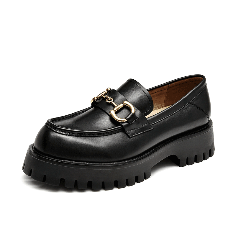 Balemie | Mocasines de Cuero Negro